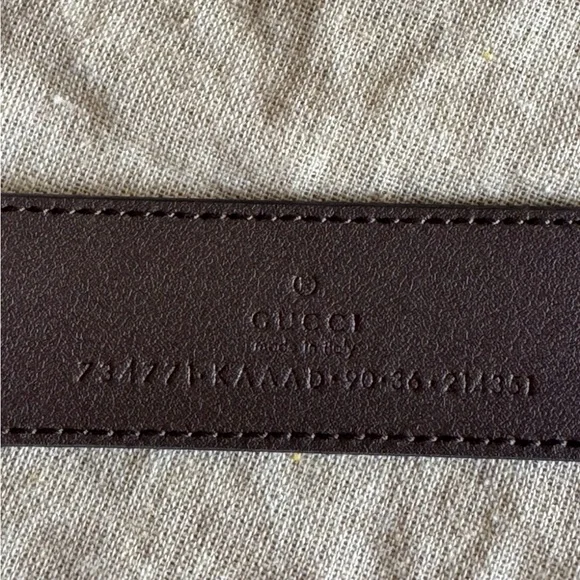 NWT Gucci Supreme GG Silver Monogram Belt (90) - Picture 5 of 8